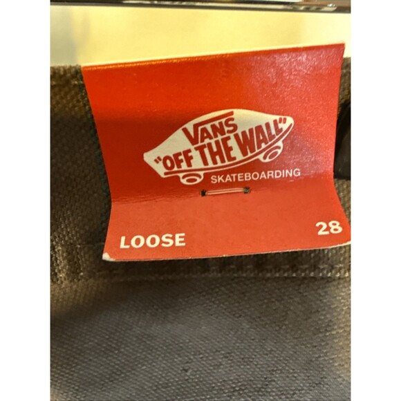 NEW Vans Canvas Double Knee Loose Fit Carpenter Pant Brown Sz 28 Waist Skater - Picture 1 of 10